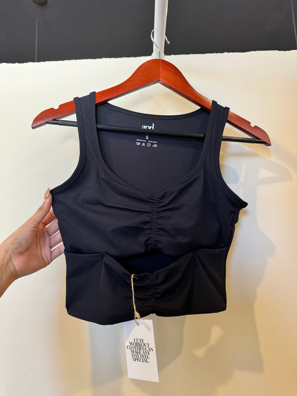 Aura Ruched Top Black
