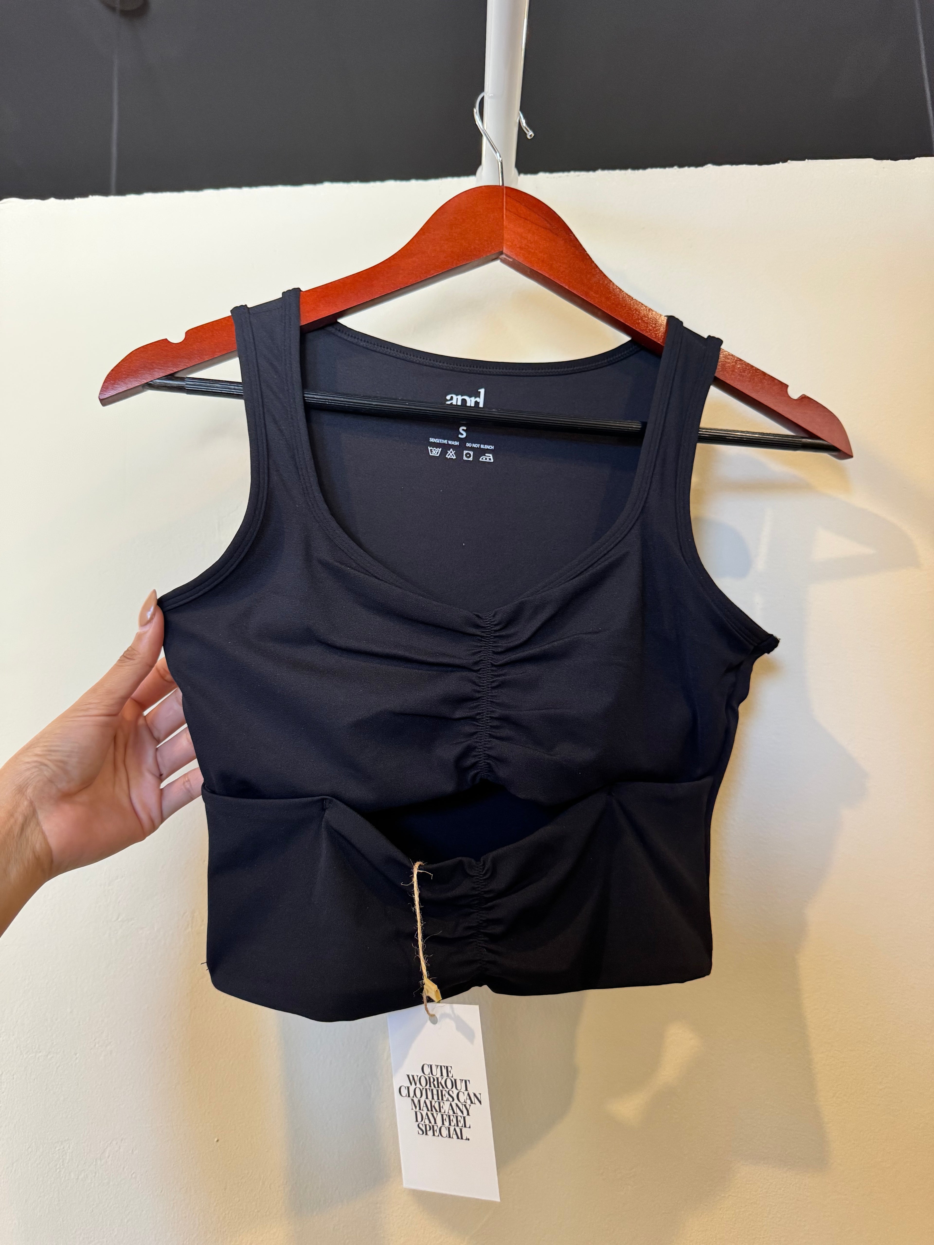 Aura Ruched Top Black