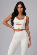 Aura Ruched Top IVORY