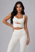 Aura Ruched Top IVORY