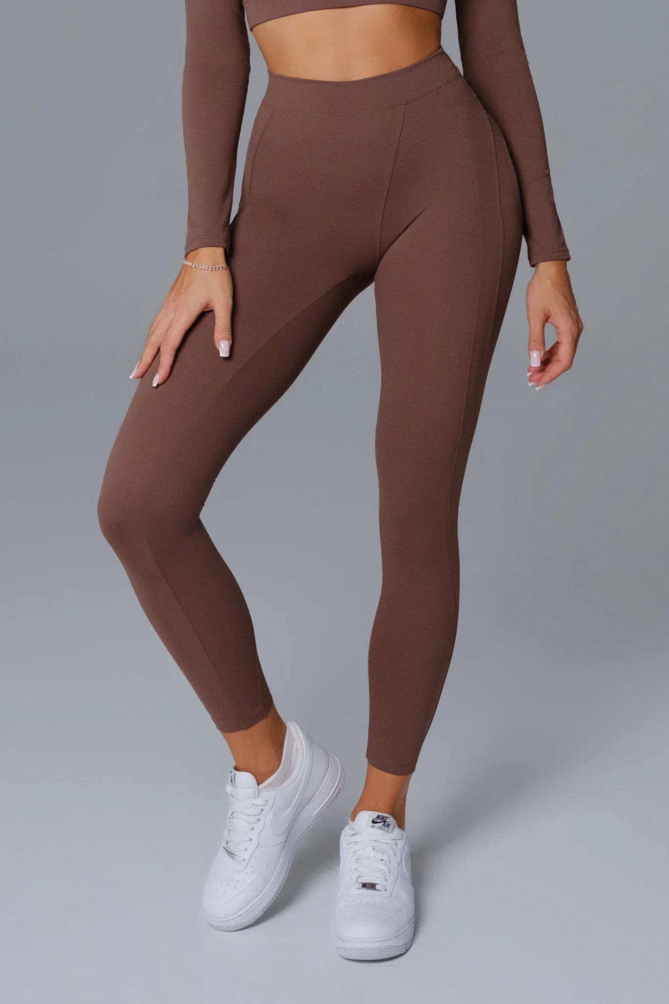 ÉTER Legging Siluete CACAO