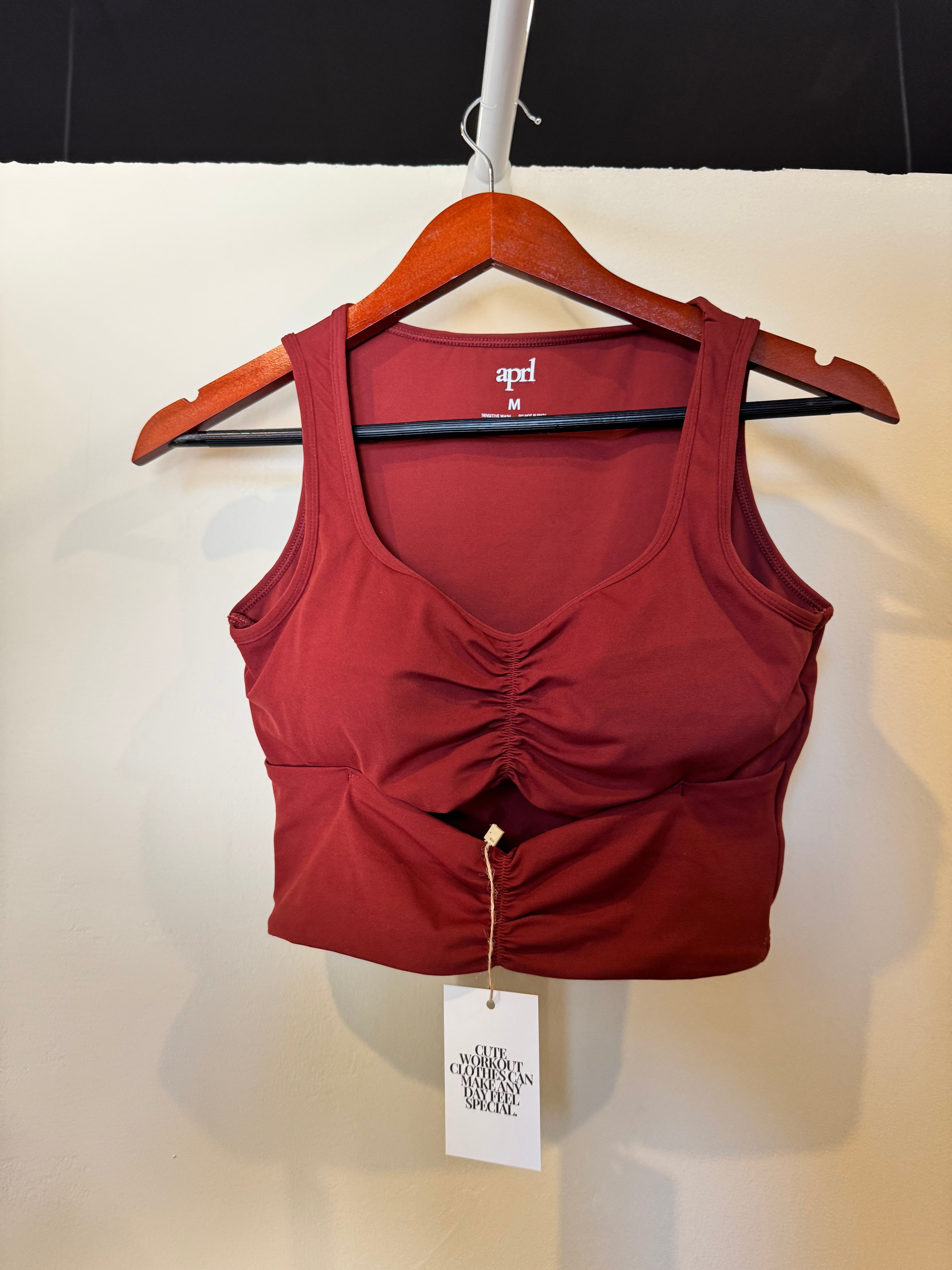 Aura Ruched Top Marrón