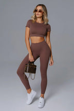 ÉTER Legging Siluete CACAO