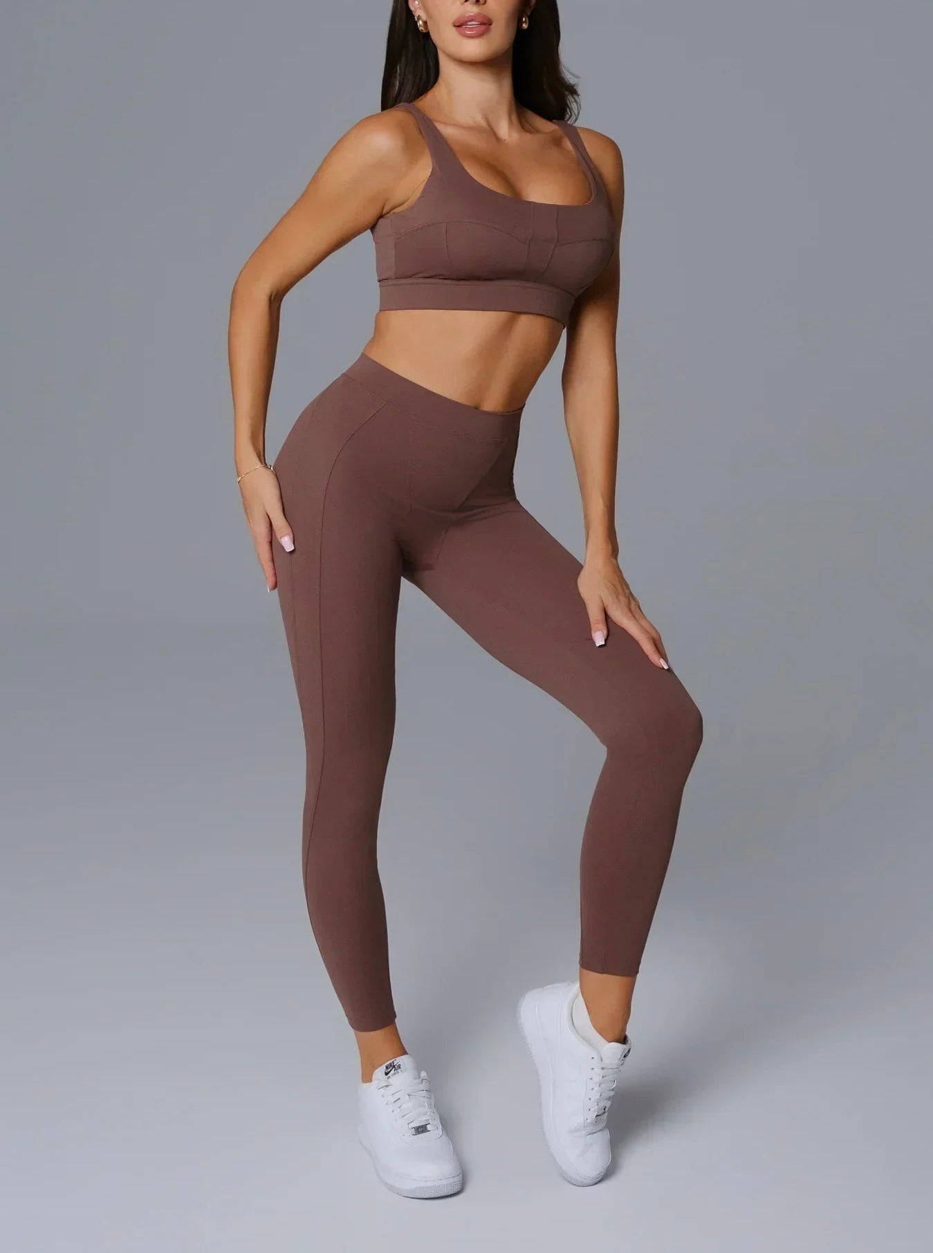 ÉTER Legging Siluete CACAO