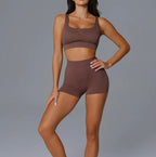 ÉTER Shorts Siluete CACAO