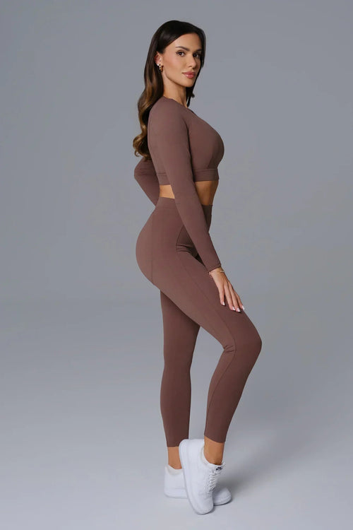 ÉTER Legging Siluete CACAO