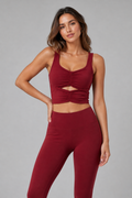 Aura Ruched Top Marrón