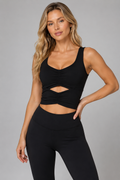 Aura Ruched Top Black