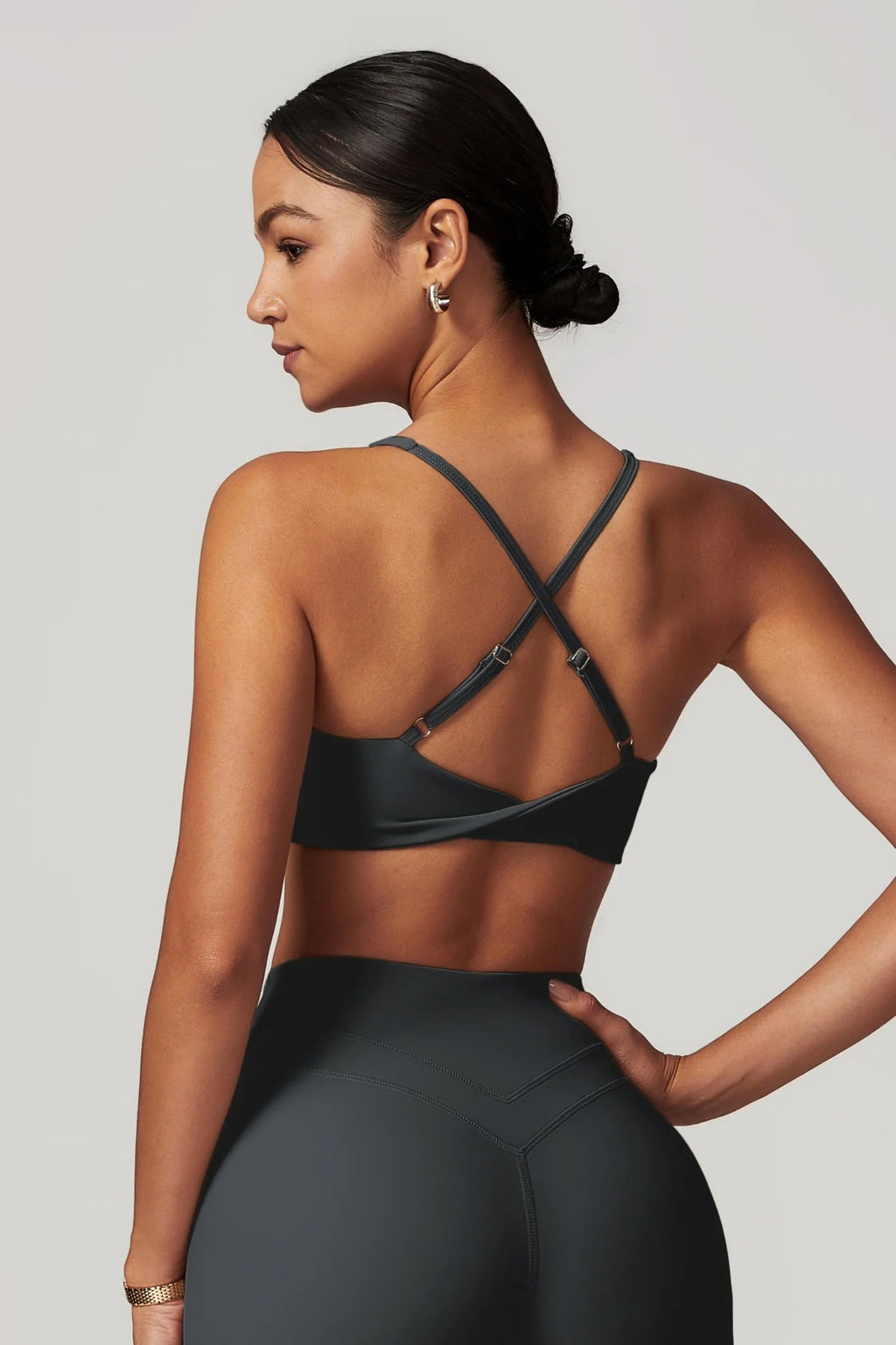 Essencial Support Bra Top Gray