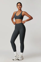 Sculpted Waist Legging - Gray
