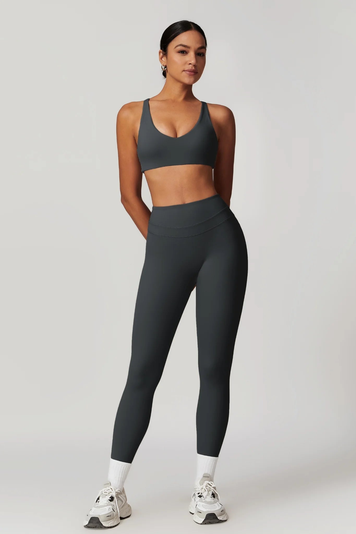 Essencial Support Bra Top Gray