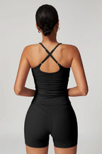 High Waist Biker Short Black
