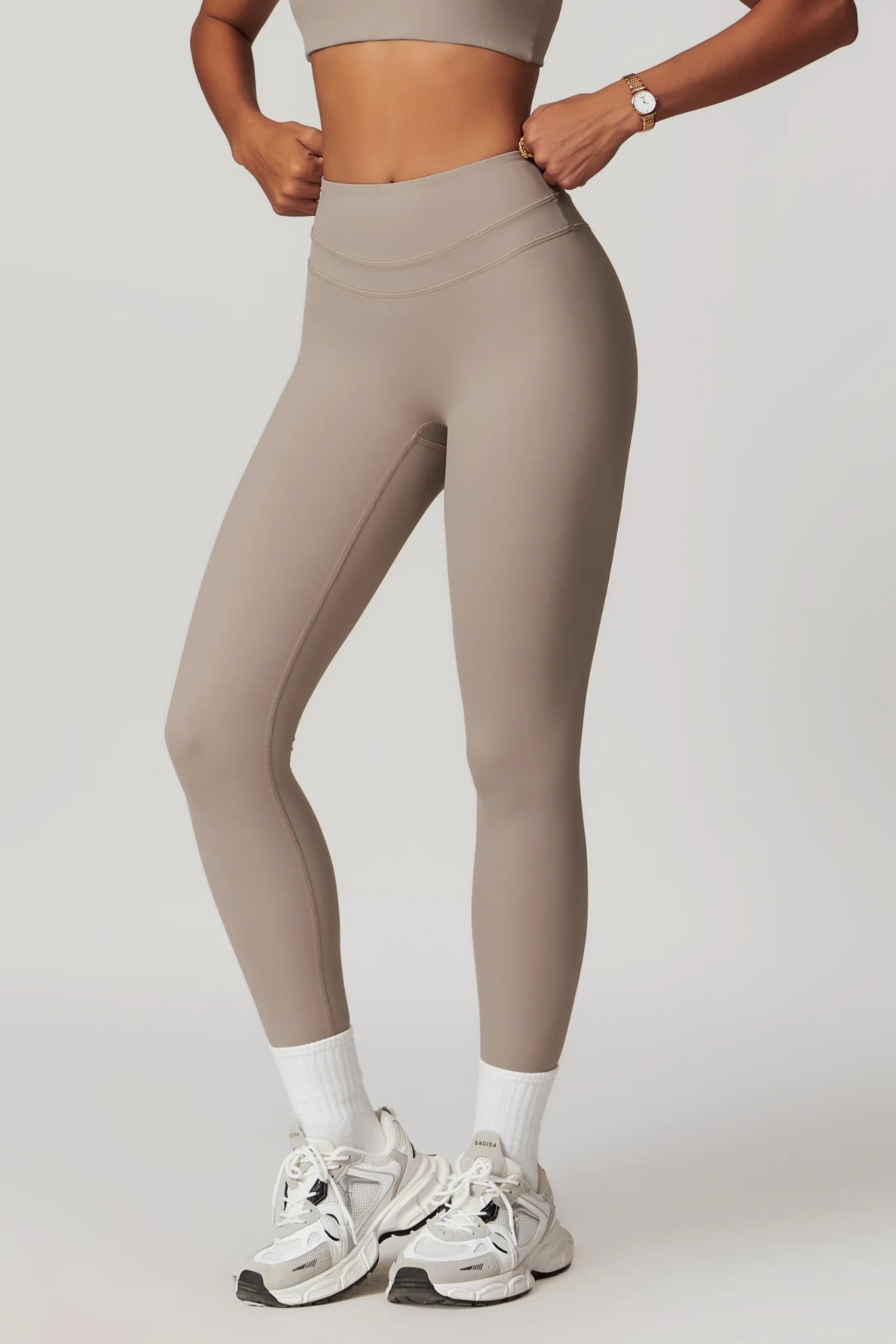 Sculpted Waist Legging - Nude