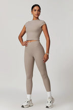 Sculpted Waist Legging - Nude