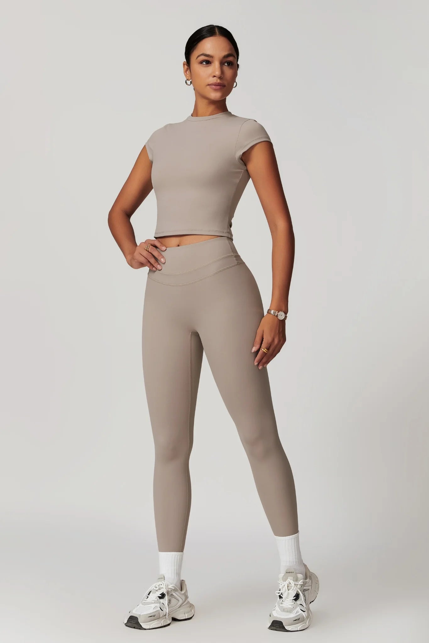 Sculpted Waist Legging - Nude
